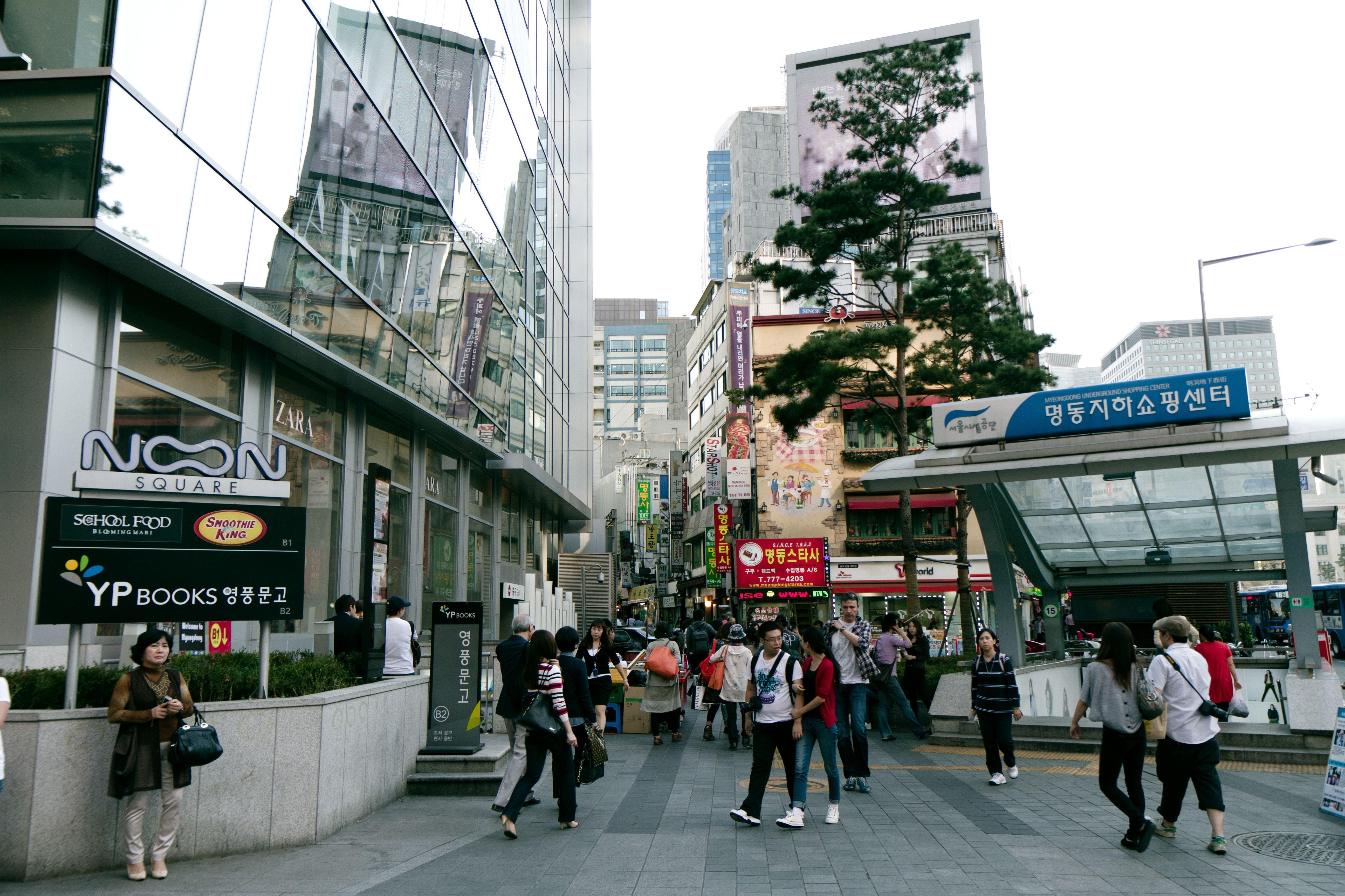5184x3456 wallpaper. Korean, Seoul, Myeongdong, Korea, South, city, architecture