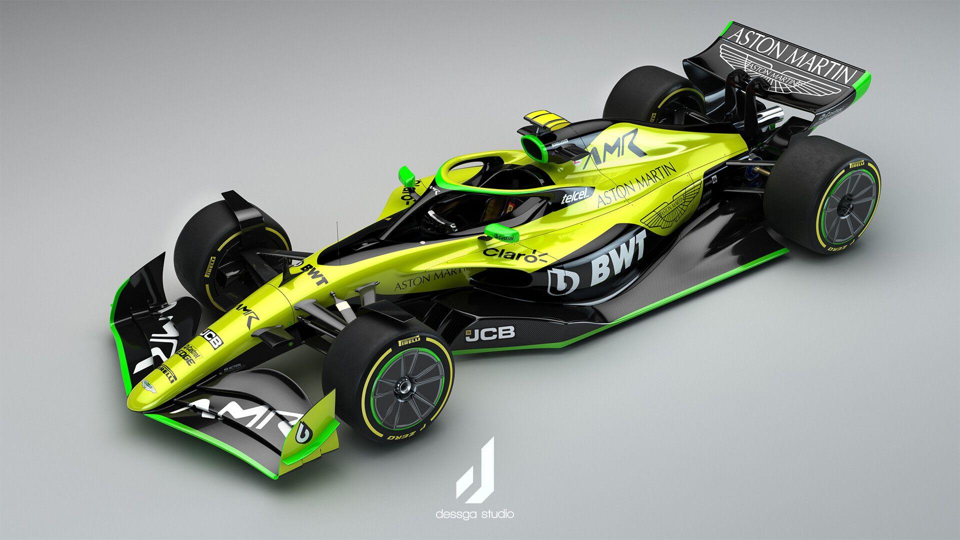 1920x1080 Aston Martin Formula 1 2022 livery concepts, Dessga Arturo Garcia