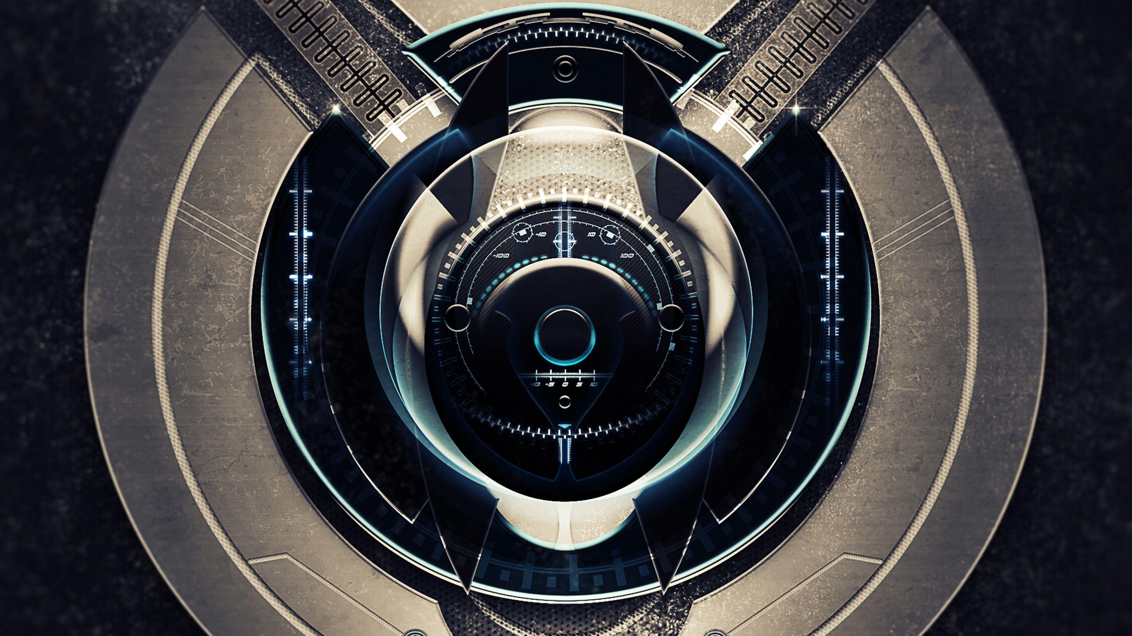 3840x2160 3D Tech Wallpaper