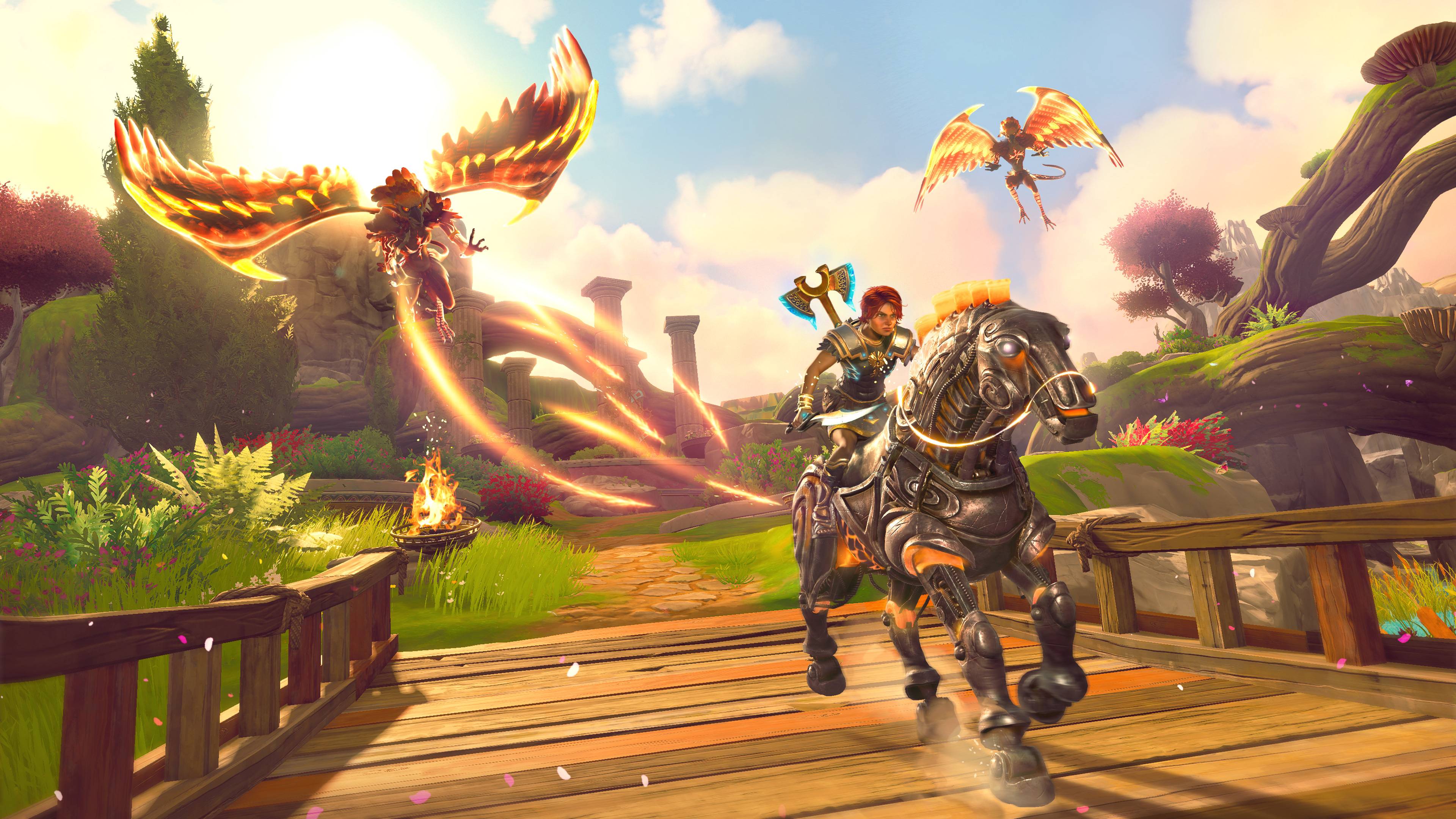 3840x2160 Immortals Fenyx Rising Harpy Attack Wallpaper, HD Games 4K Wallpaper, Image, Photo and Background