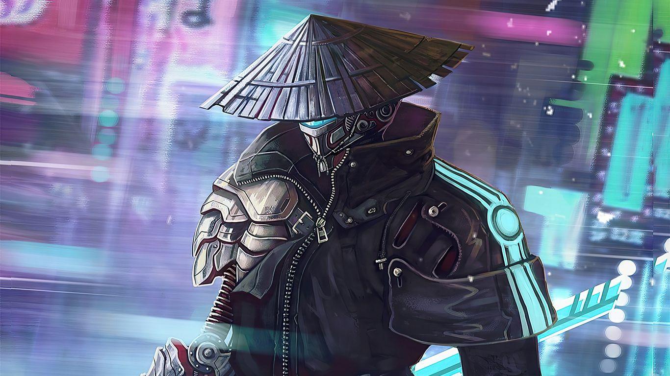 1366x768 Cyberpunk Samurai 4k 1366x768 Resolution HD 4k Wallpaper, Image, Background, Photo and Picture