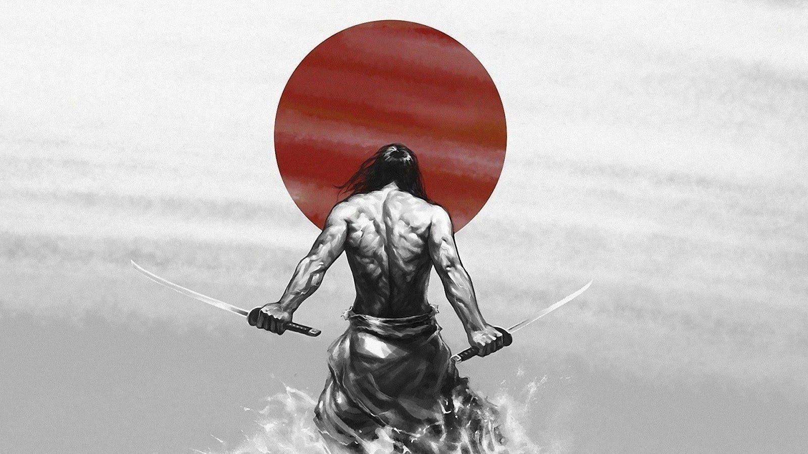 1600x900 Japanese Warrior Wallpaper