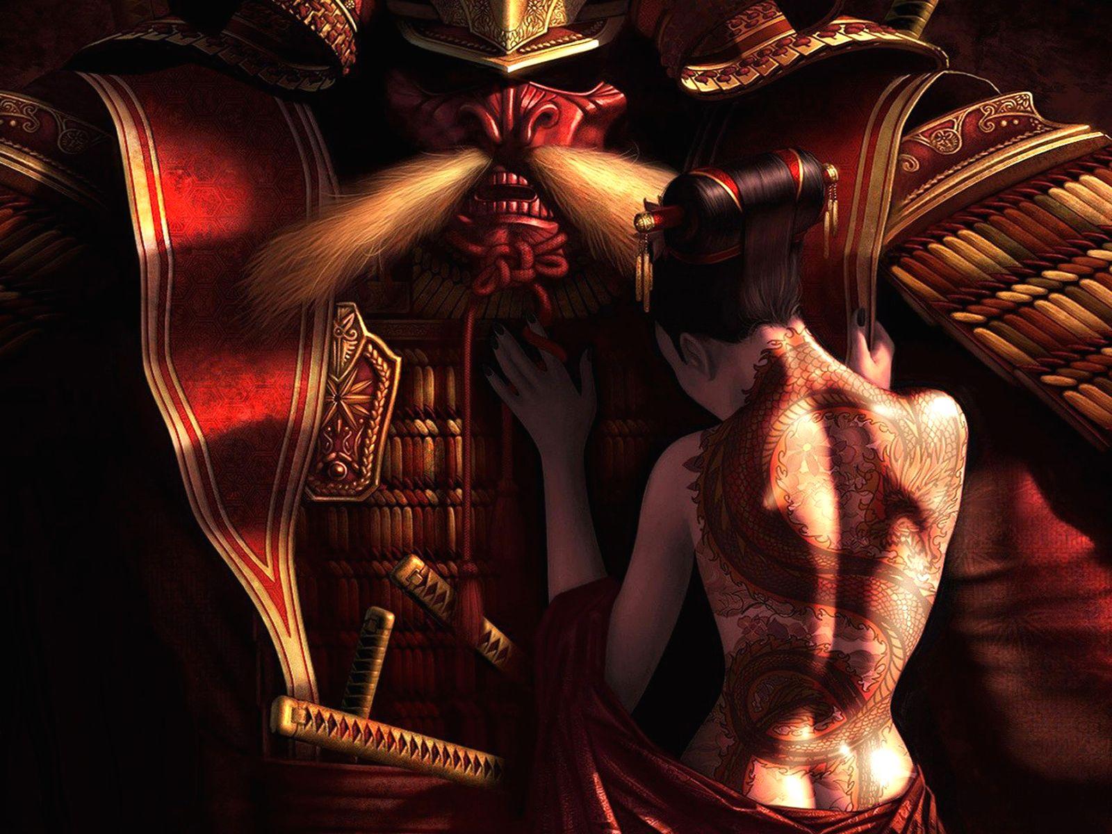 1600x1200 Samurai Wallpaper 3D