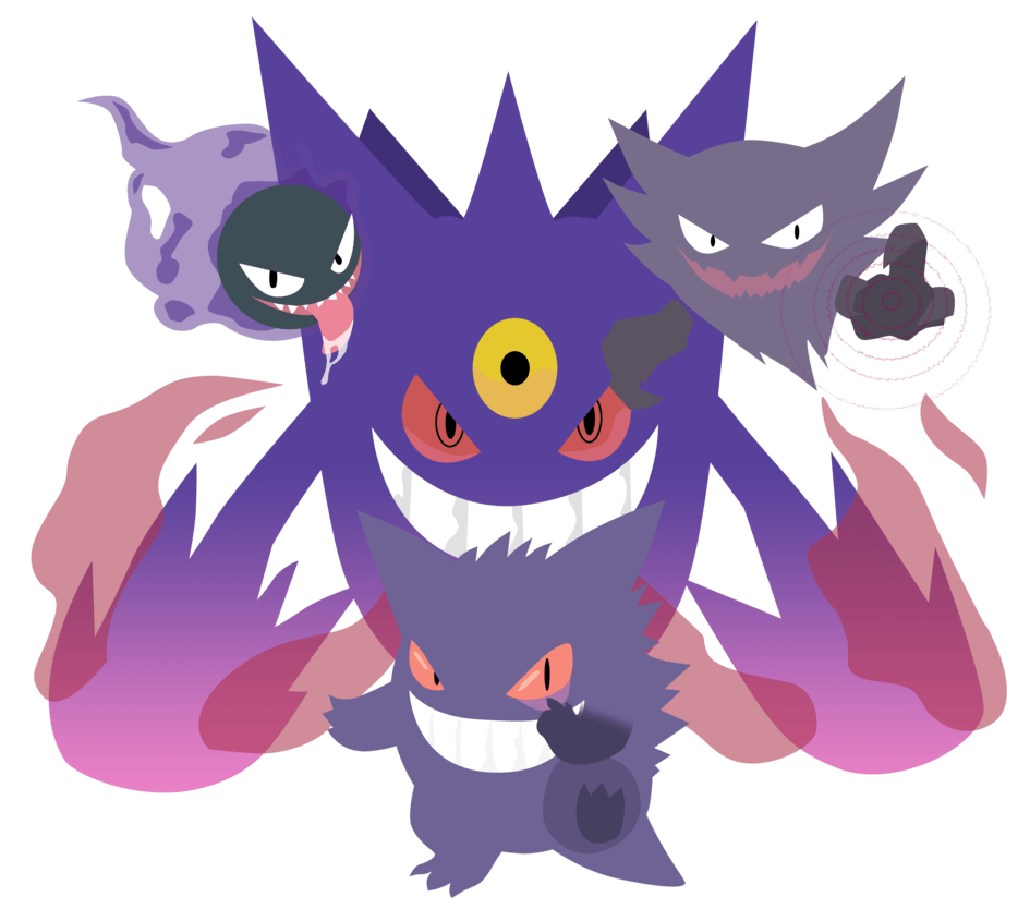 945x845 Mega Gengar Family