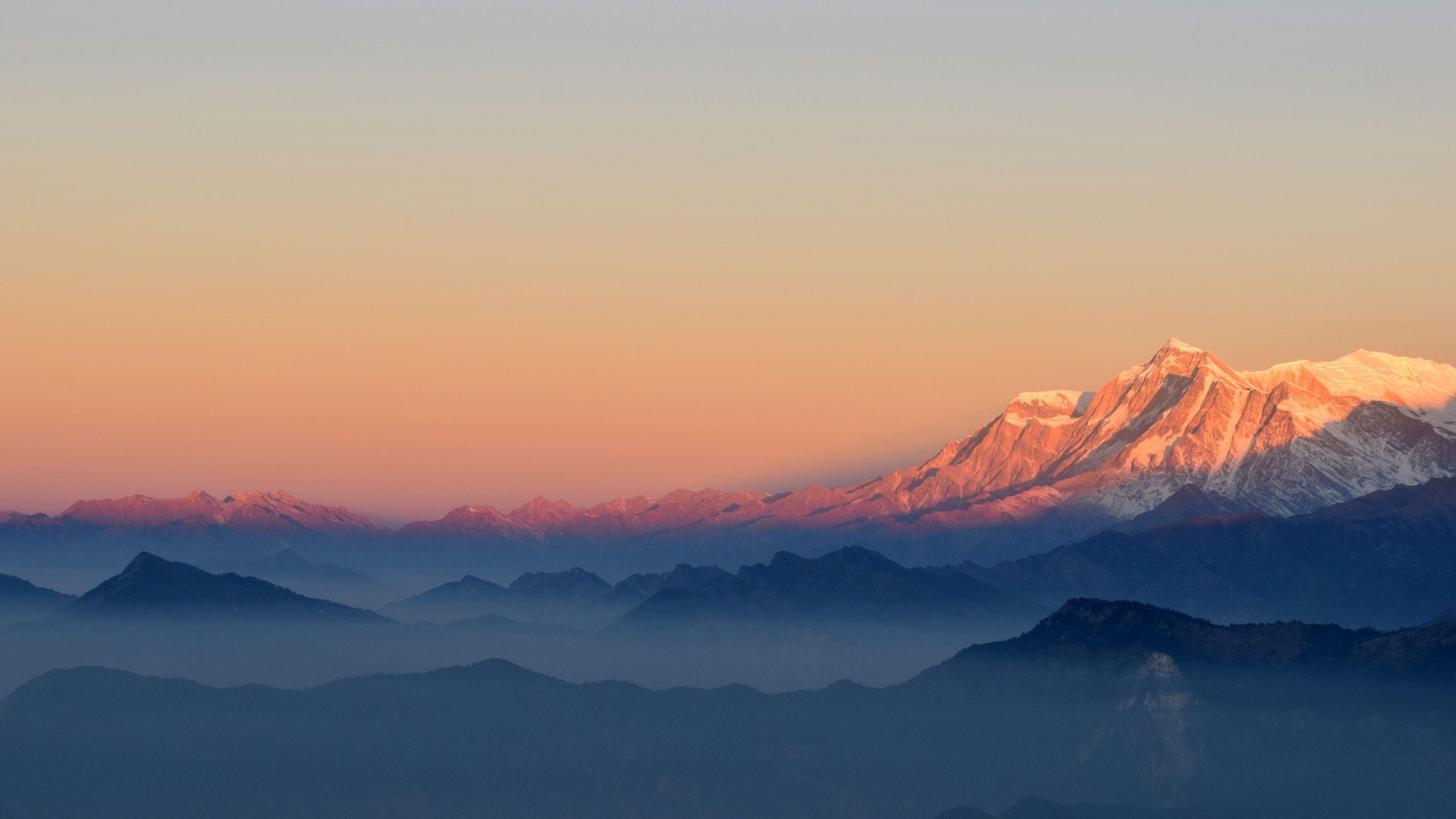 2560x1440 Mountain Peak 4K 5K Wallpaper in jpg format for free download