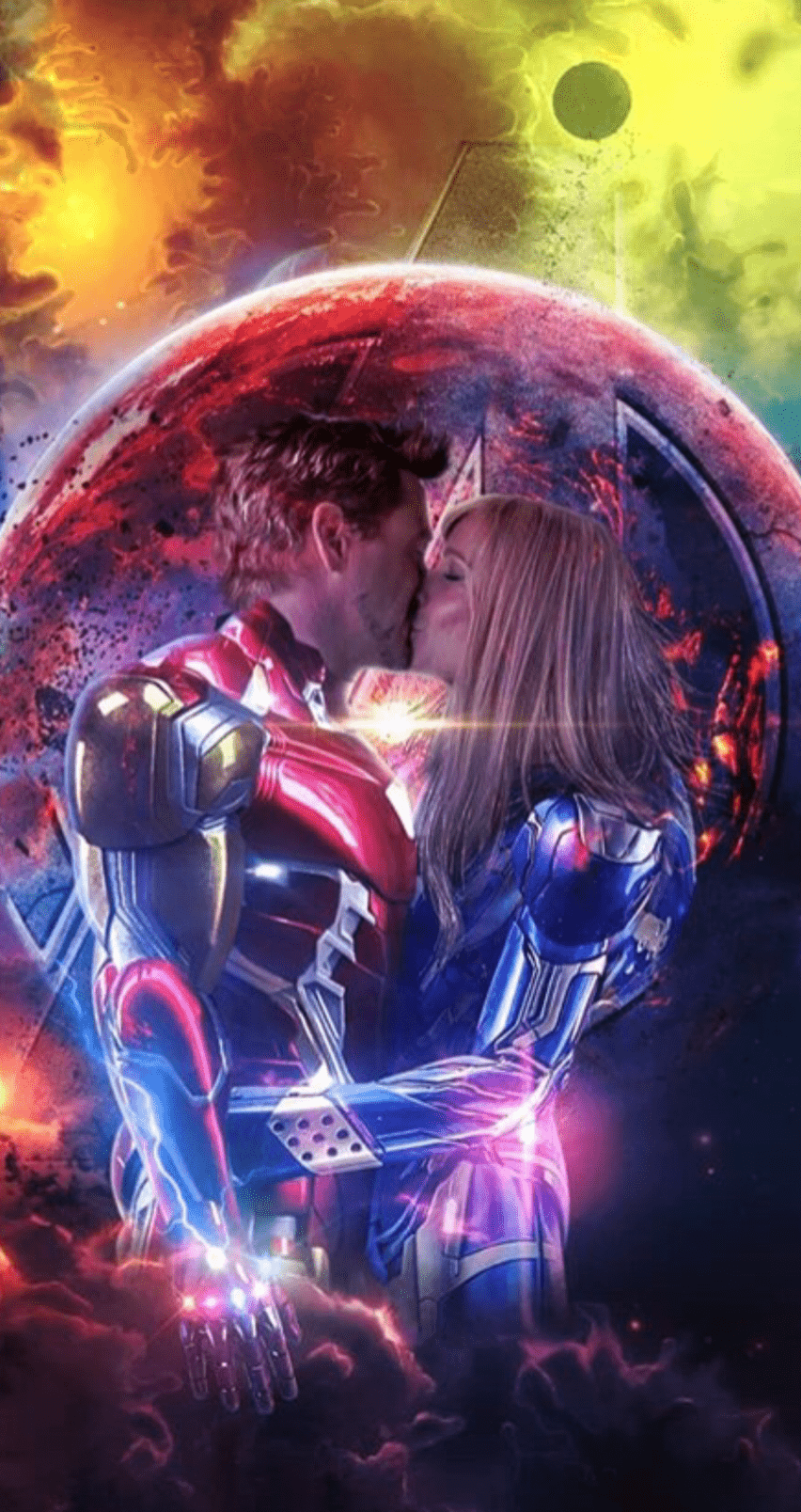 852x1608 Tony Stark and Pepper Potts
