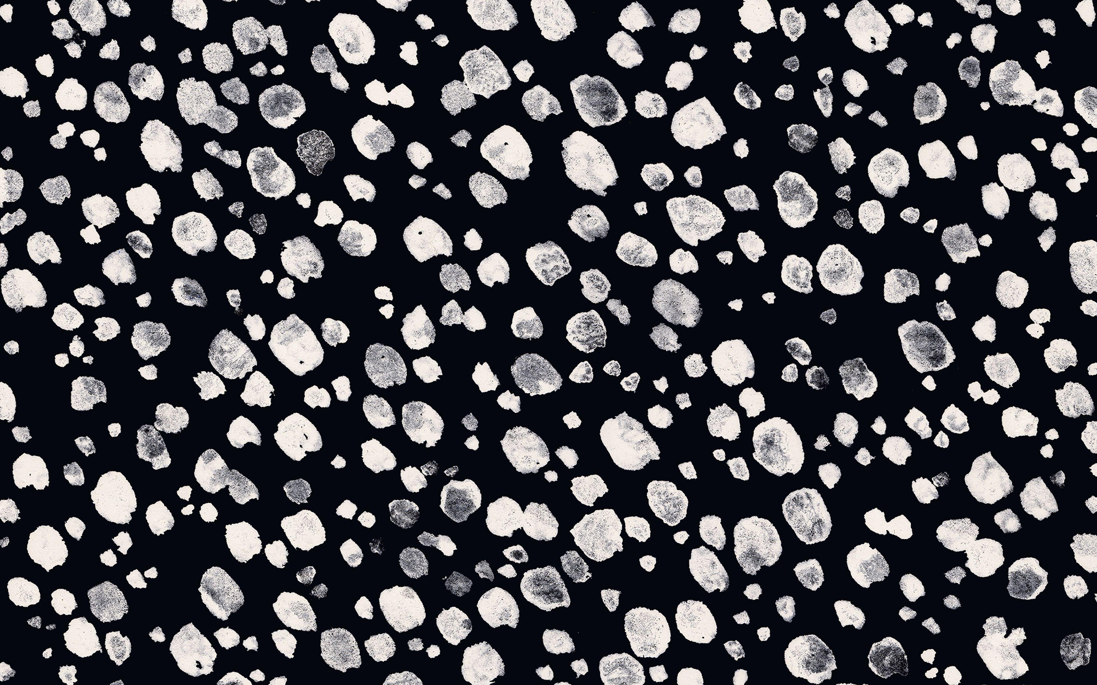 3840x2400 Nancy Mccabe Dark White Paint Dot Pattern Wallpaper