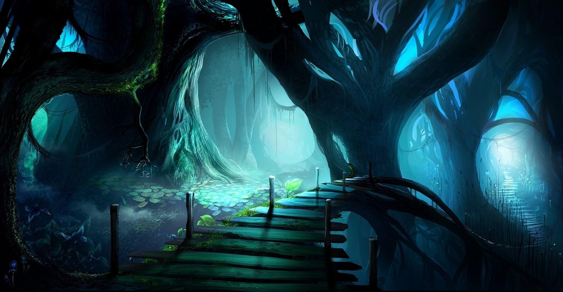 Anime Dark Forest Wallpapers Top Free Anime Dark Forest