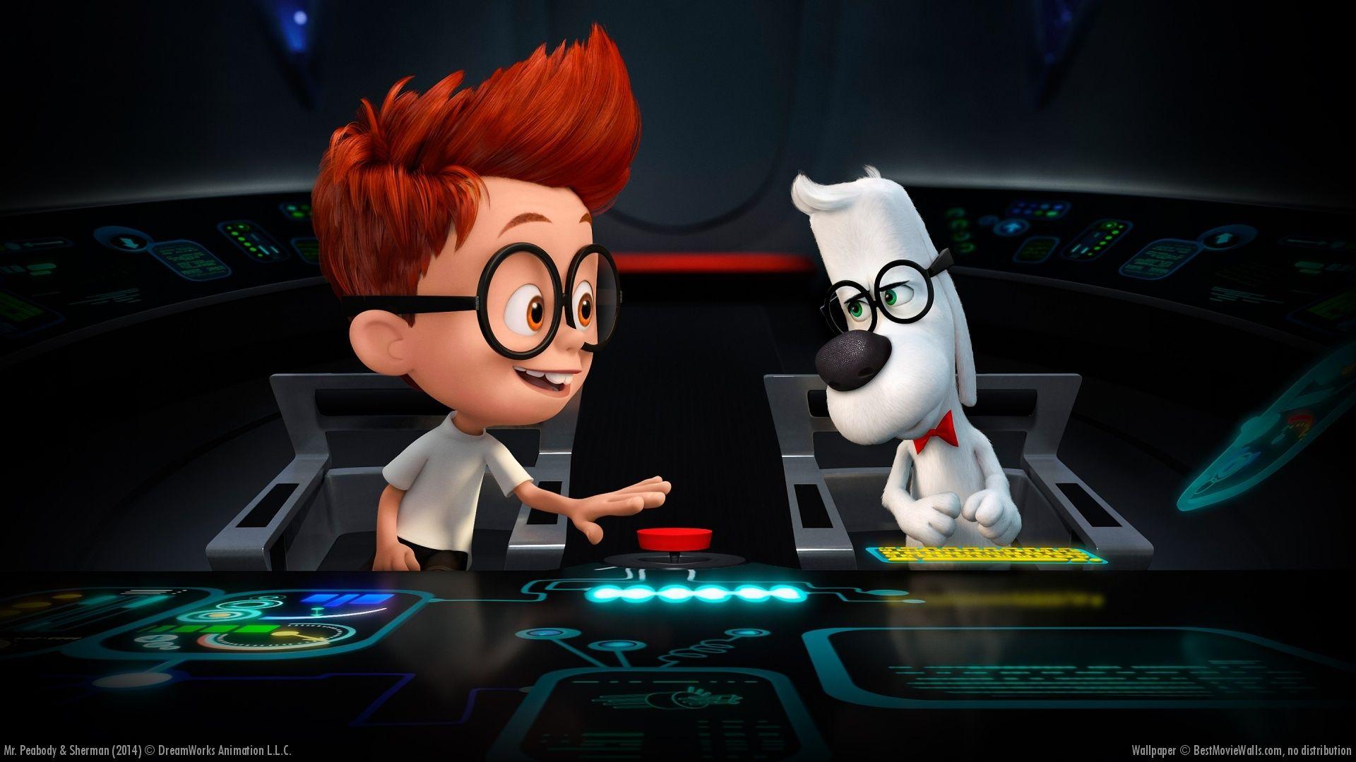 1920x1080 Mr. Peabody and Sherman Wallpaper World of Non Disney Animated Movies Wallpaper