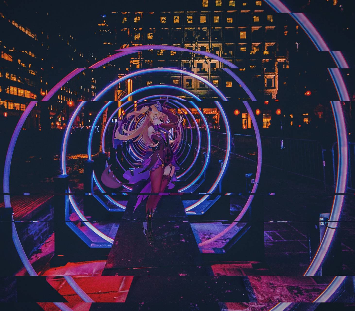 1462x1280 Fischl wallpaper