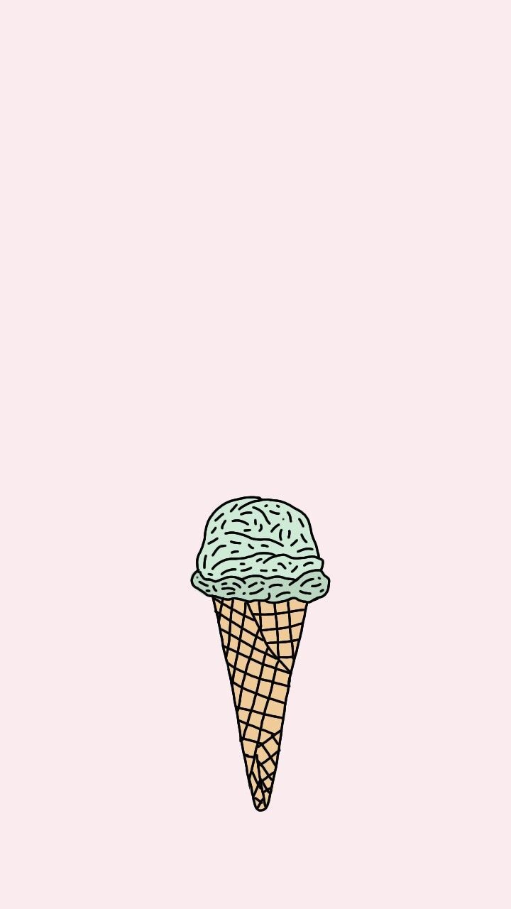 720x1280 Aesthetic Cartoon Ice Cream Wallpaper
