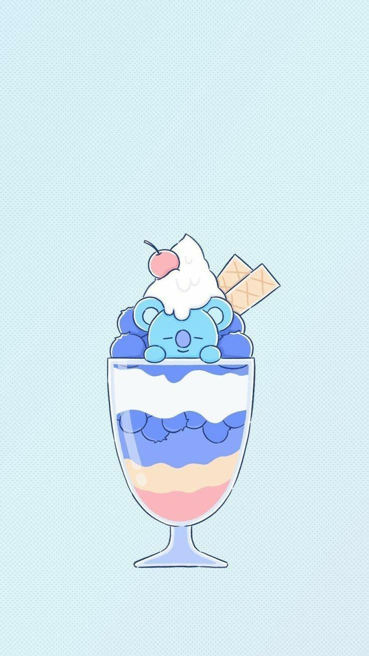 Hình nền kem hoạt hình thẩm mỹ 736x1308 https://wallpaperaccess.com/full/5607599.jpg