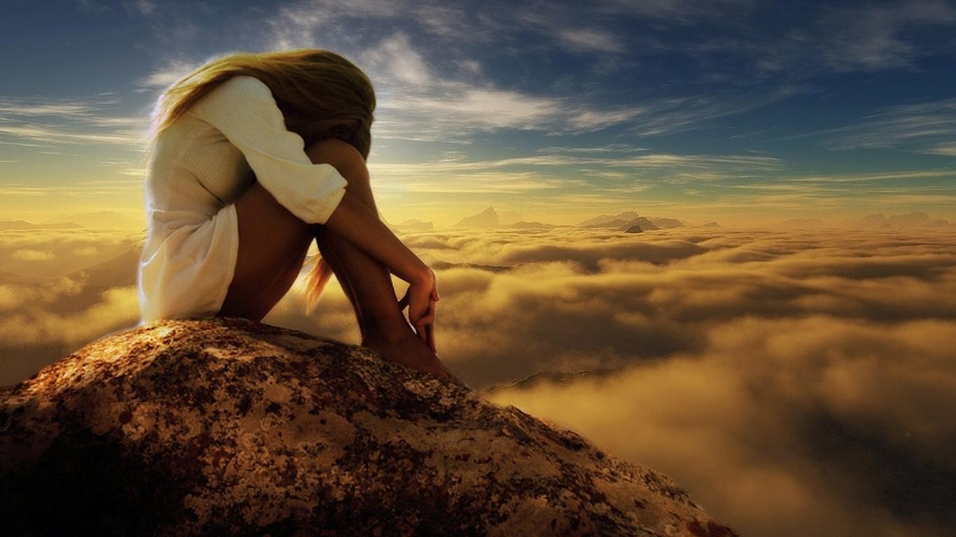 1366x768 Sad Lonely Girls HD Wallpaper 3 Warrior In The Snow Wallpaper & Background Download