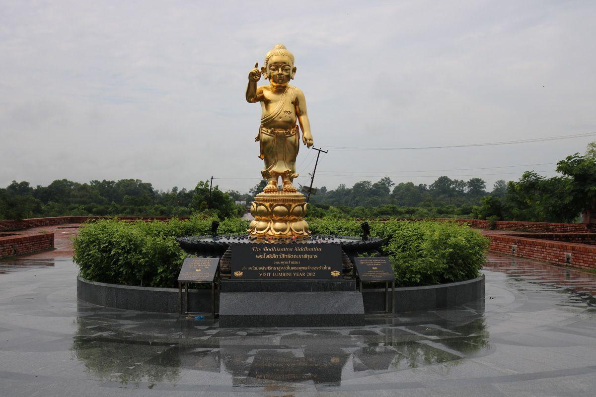 1200x800 Little Happy Buddha Image in Lumbini. International travel, World heritage sites, Pilgrimage