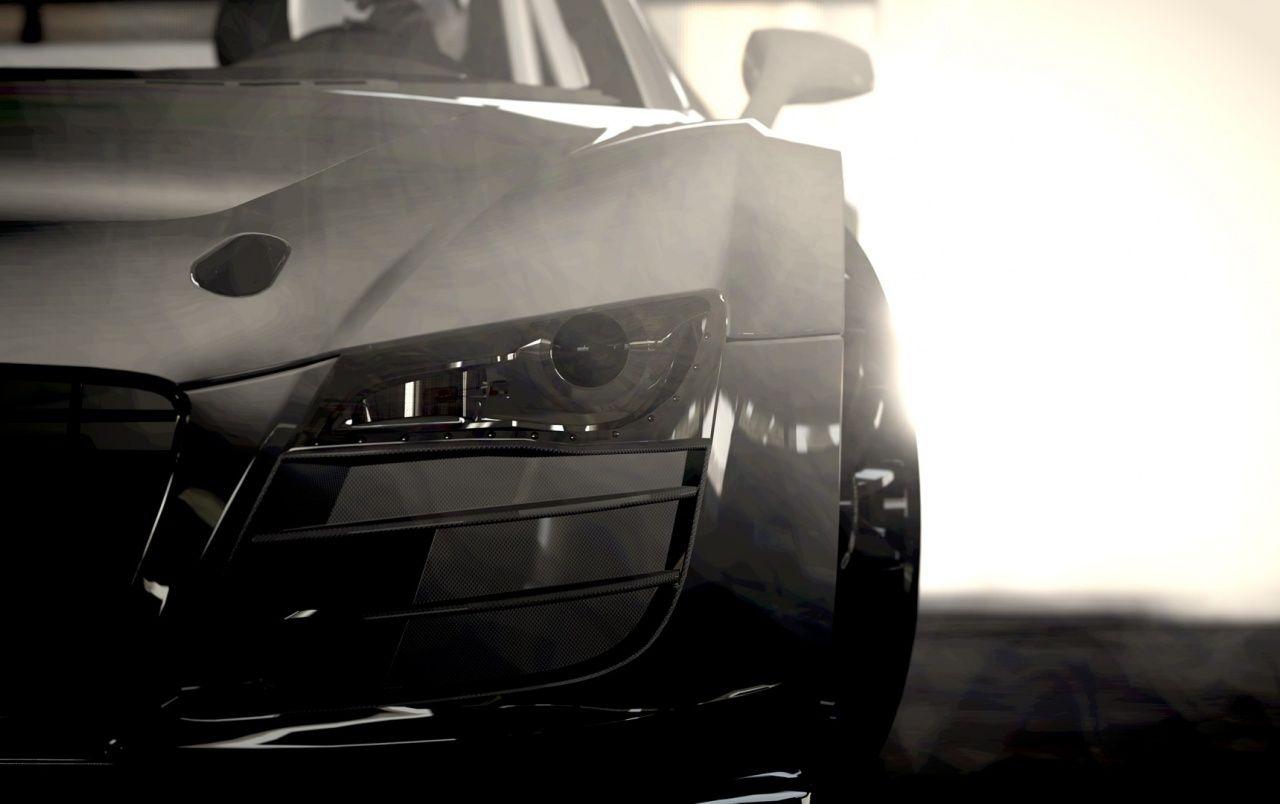 1280x804 Silver Audi R8 Headlights Section wallpaper. Silver Audi R8 Headlights Section
