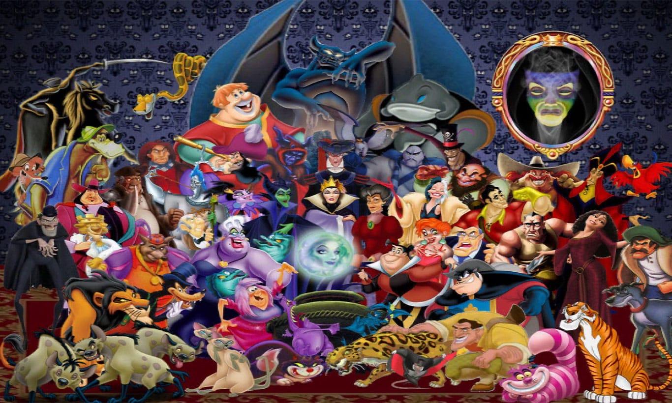 1366x820 Disney Villains Wallpaper Mural