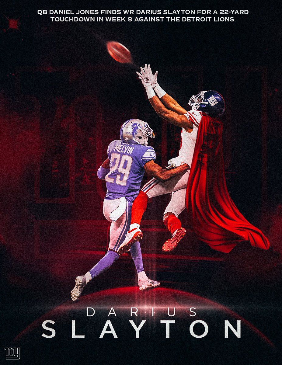 927x1200 New York Giants on X: I'd like to see a graphic of the Darius Slayton TD catch against the Lions. Maybe a superhero theme? Slayton to the rescue!