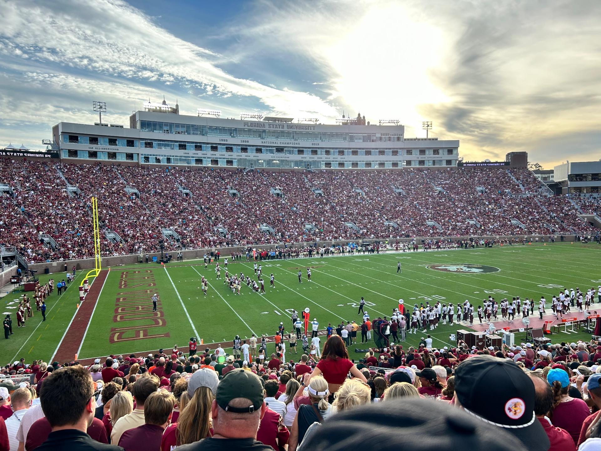 1920x1440 Bobby Bowden Field at Doak Campbell Stadium section 113 row 40 seat 6 State Seminoles