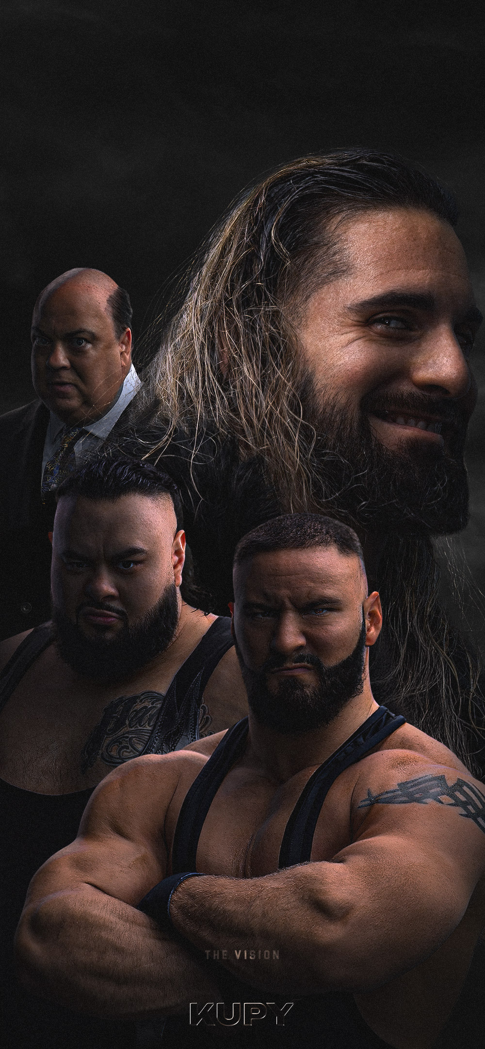 1000x2160 NEW Seth Rollins Bron Breakker Bronson Reed Paul Heyman Kupy Wallpaper!