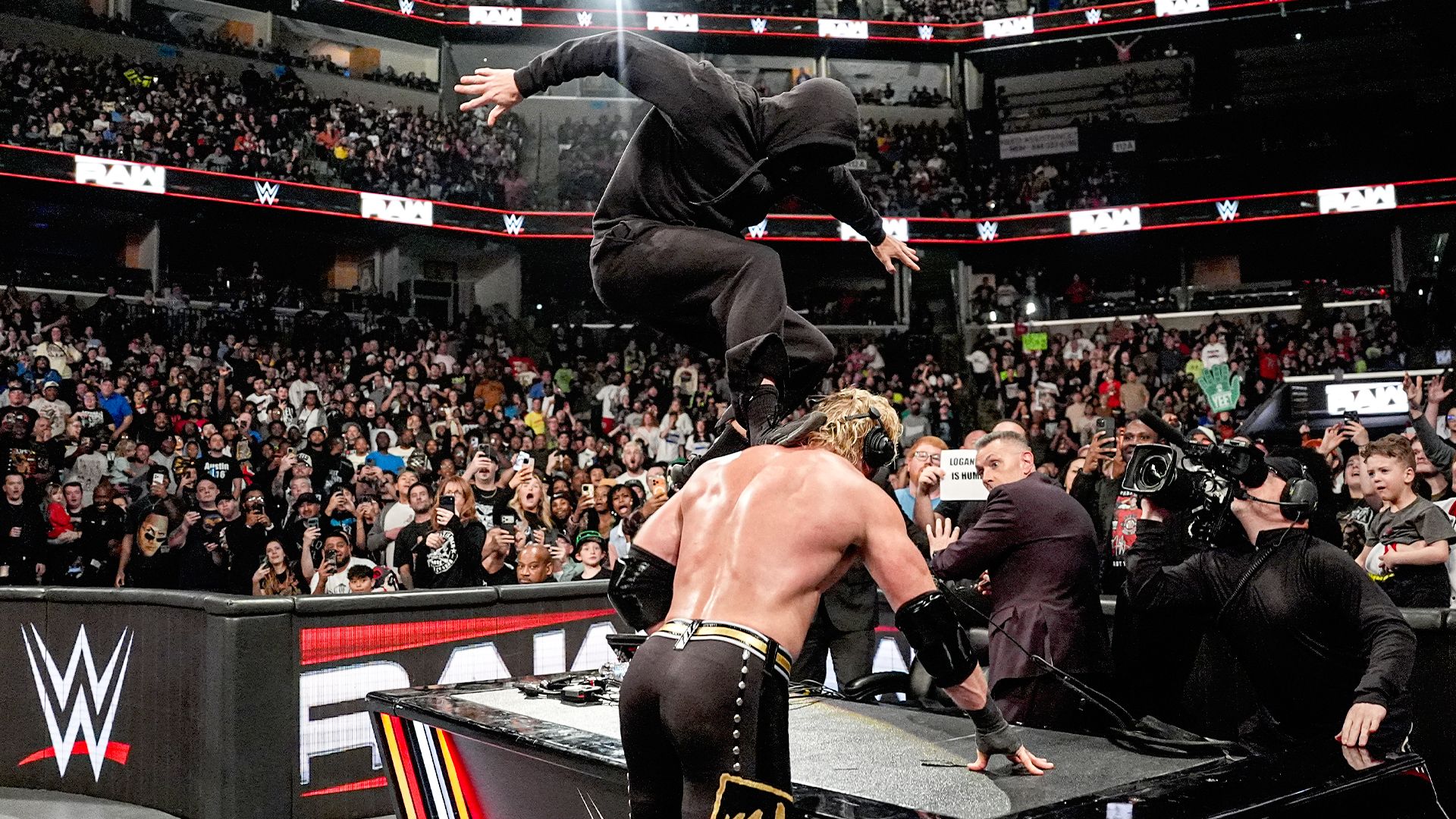 1920x1080 The masked assailant attacks after The Vision defeat The Usos & LA Knight: Raw highlights