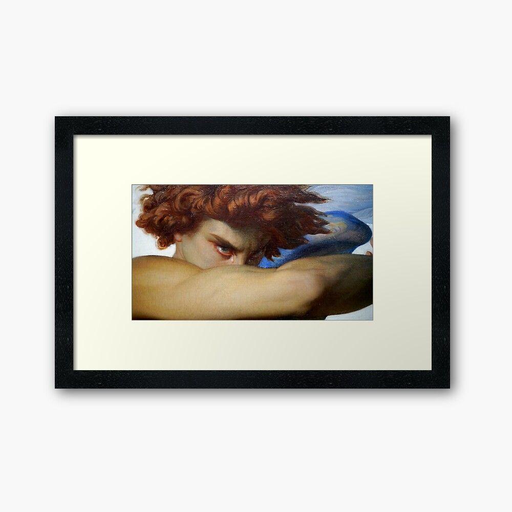 1000x1000 Fallen Angel Shirt Painting Lucifer Alexandre Cabanel Framed Art Print