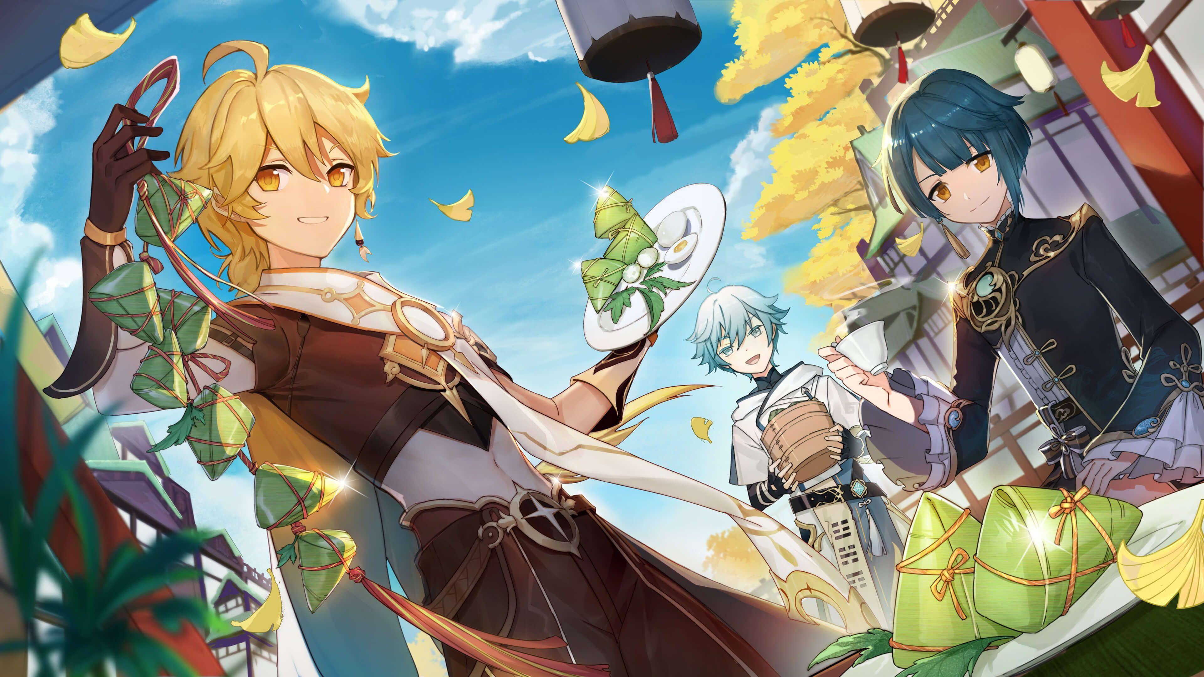 3840x2160 Genshin Impact Wallpaper. Animasi