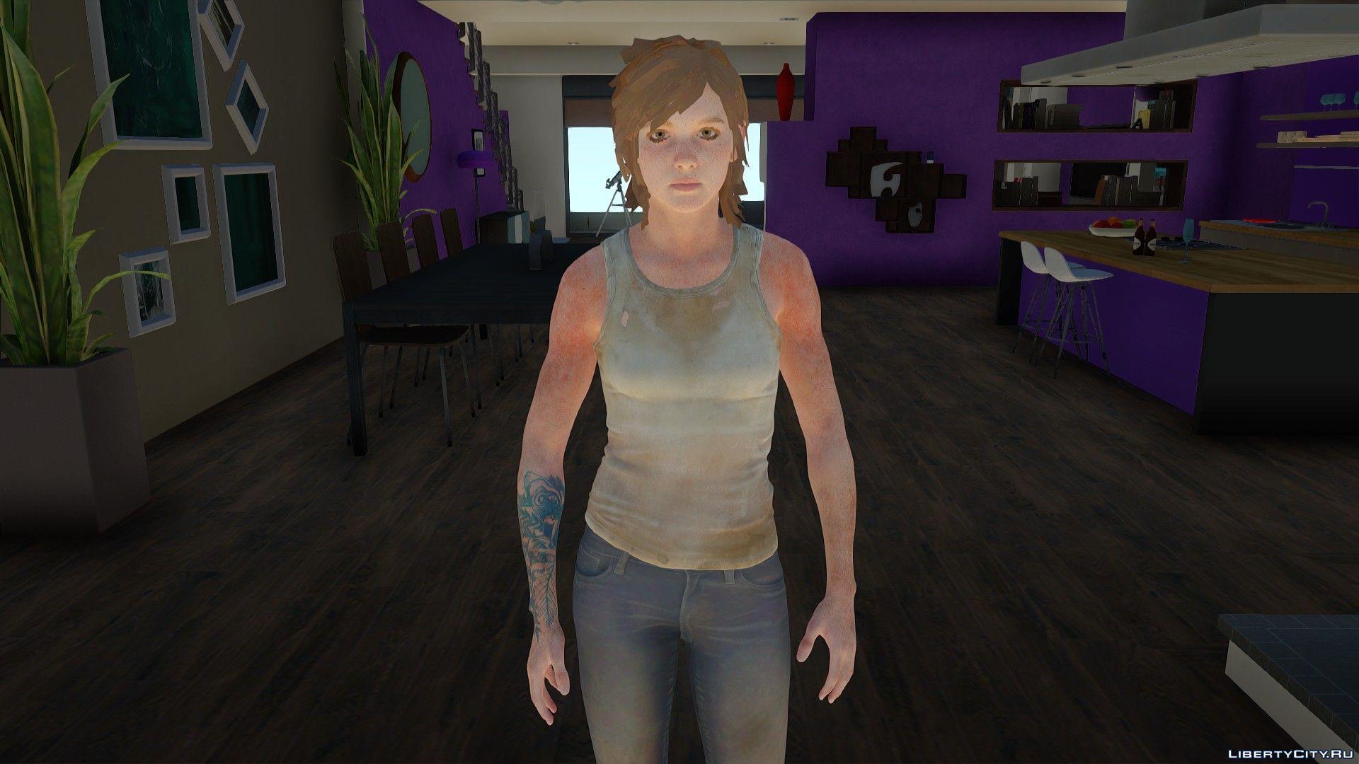 1920x1080 Ellie Williams from The Last of US 2 for GTA San Andreas