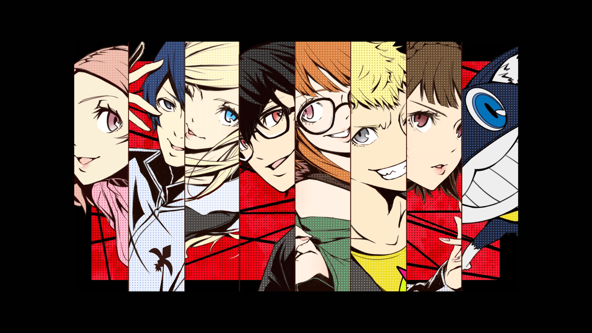 1920x1080 #Okumura Haru, #Morgana, #Anne Takamaki, #Makoto Niijima, #Persona #Sakura Futaba, #Ryuji Sakamoto, #video games, #Persona series, #Protagonist (Persona 5), wallpaper