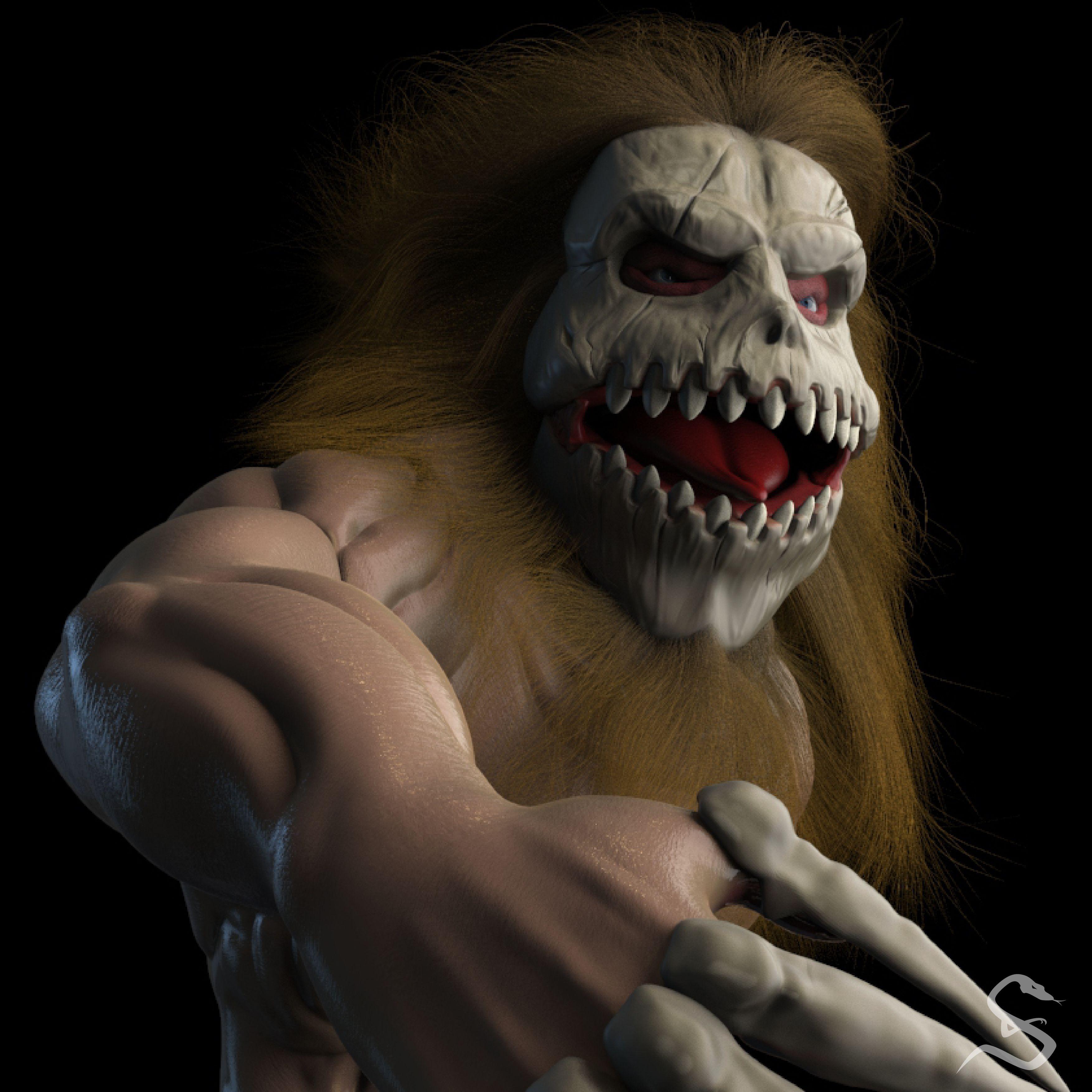 3508x3508 Jaw Titan Porco Galliard from Shingeki no Kyojin