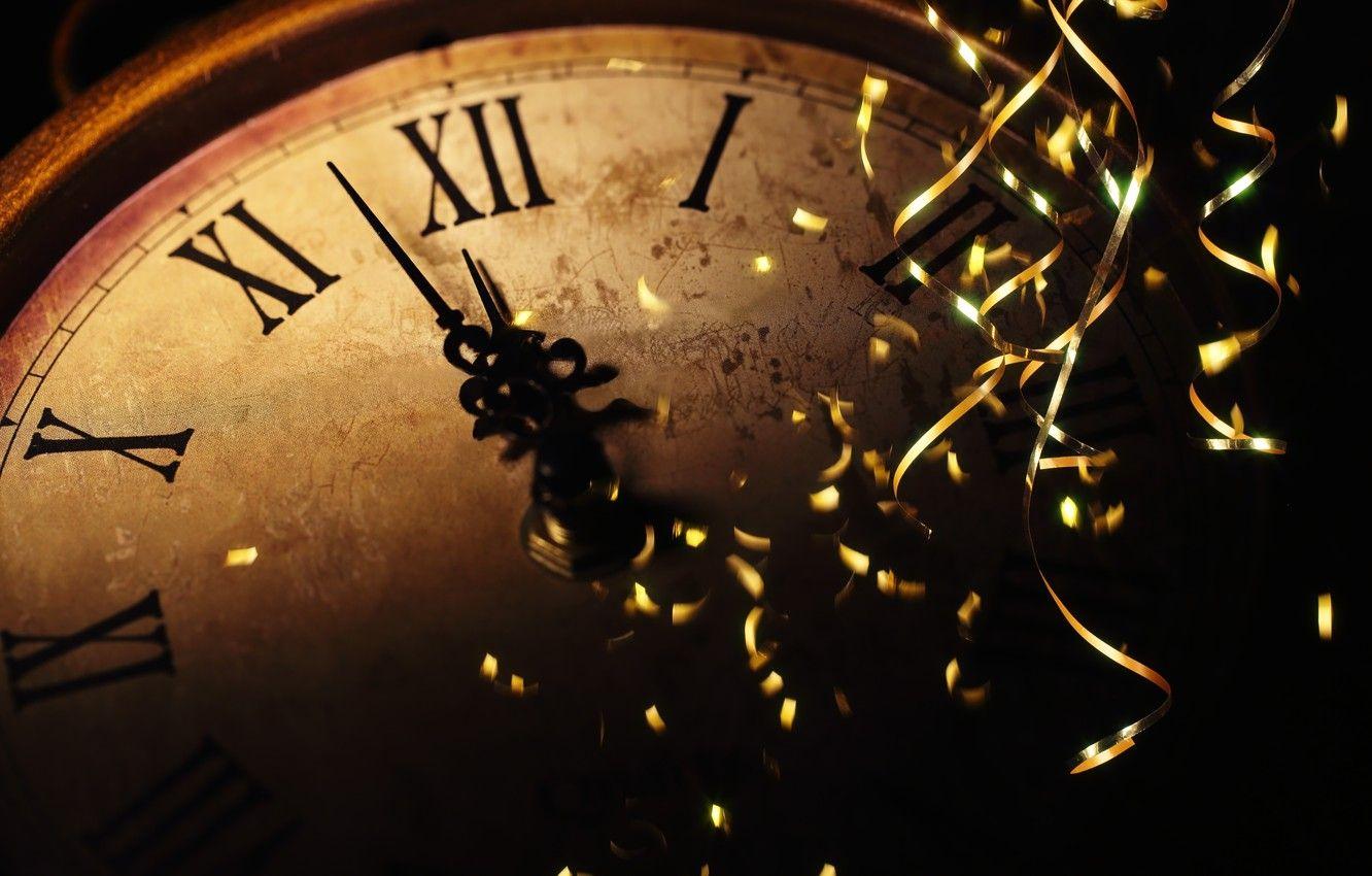1332x850 Wallpaper the rain, holiday, watch, New year, new year, midnight, holiday, watch, old watch image for desktop, section новый год