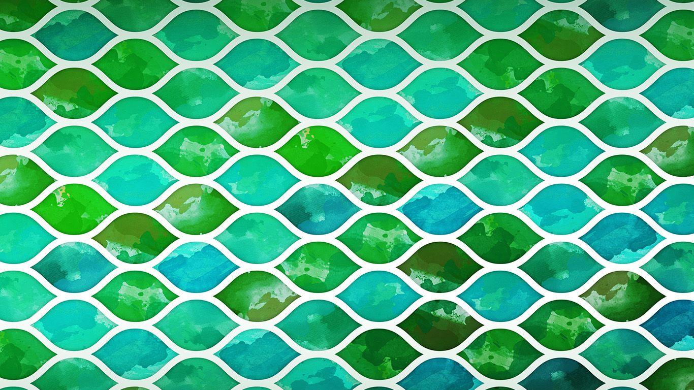 1366x768 wallpaper for desktop, laptop. art green watercolor pattern
