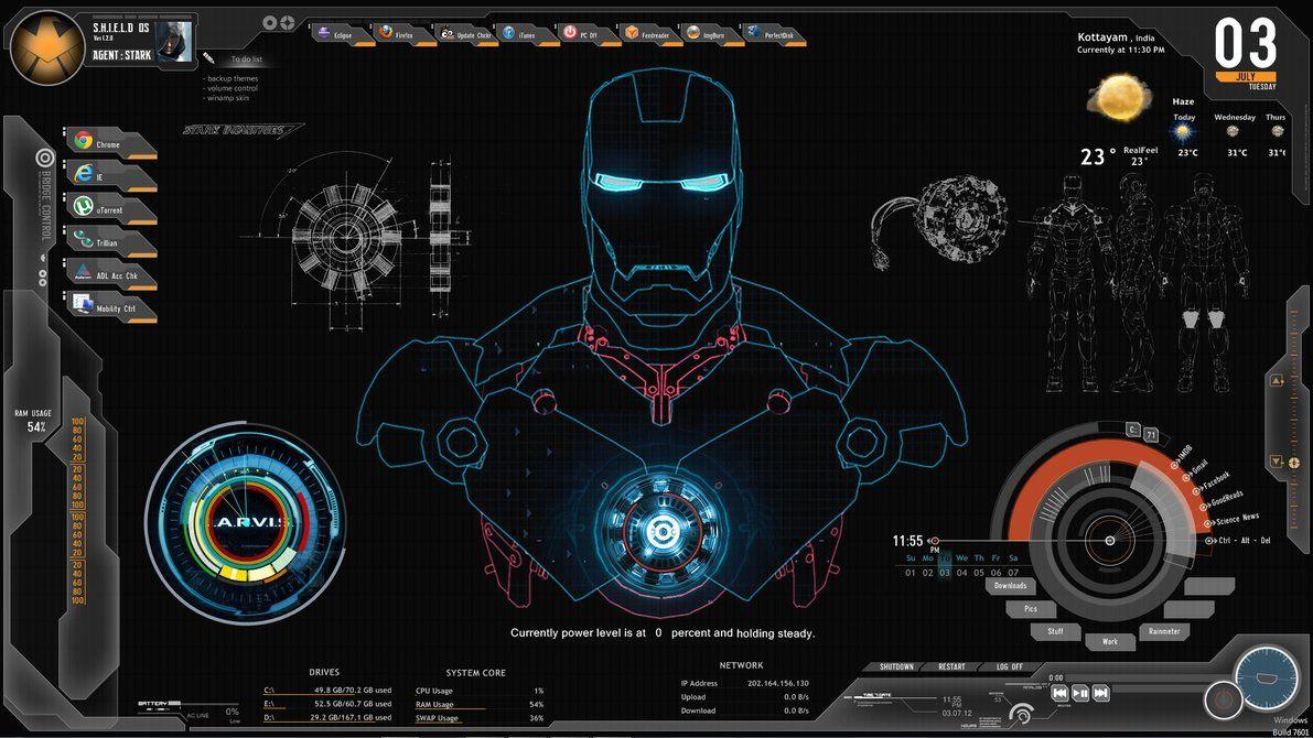 Iron Man Jarvis Desktop Wallpapers - Top Free Iron Man Jarvis Desktop  Backgrounds - WallpaperAccess