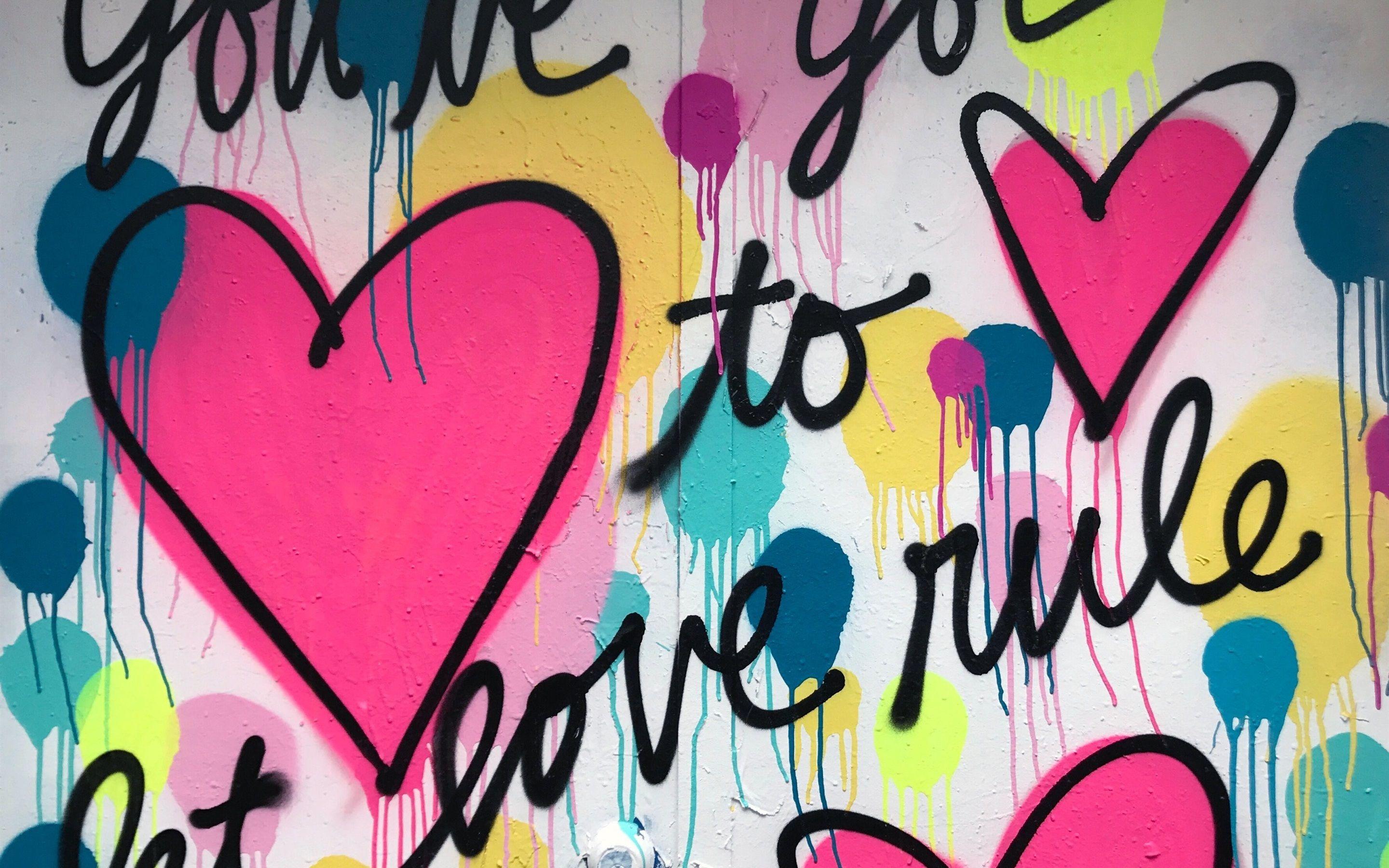 2880x1800 Love Graffiti Art Wallpaper