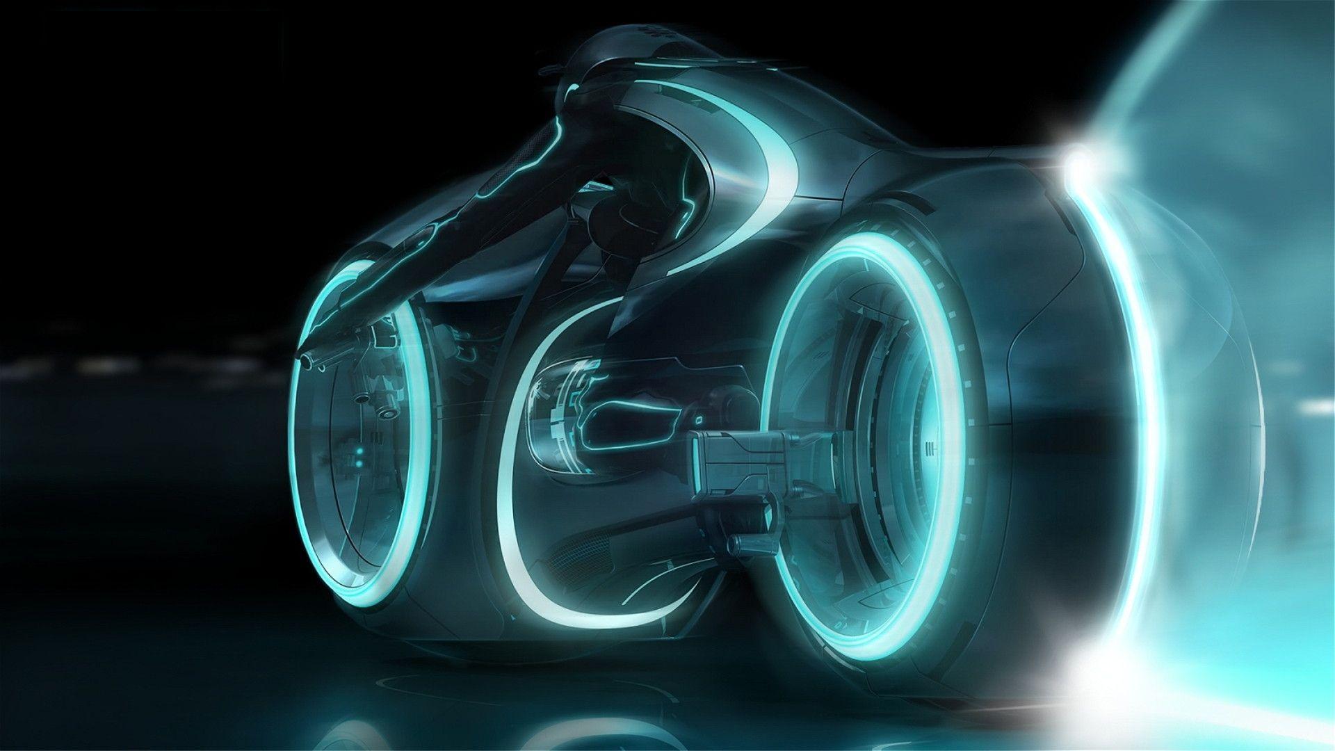 1920x1080 tron legacy wallpaper bike blue Desktop Wallpaperk HD
