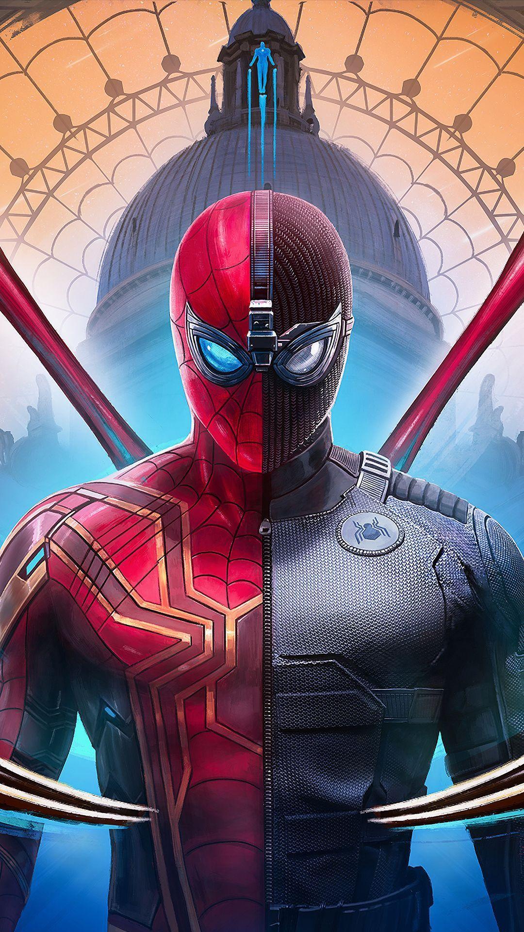 1080x1920 Spiderman Far From Home Suit. Mobile Wallpaper. Spiderman, Marvel spiderman, Amazing spiderman