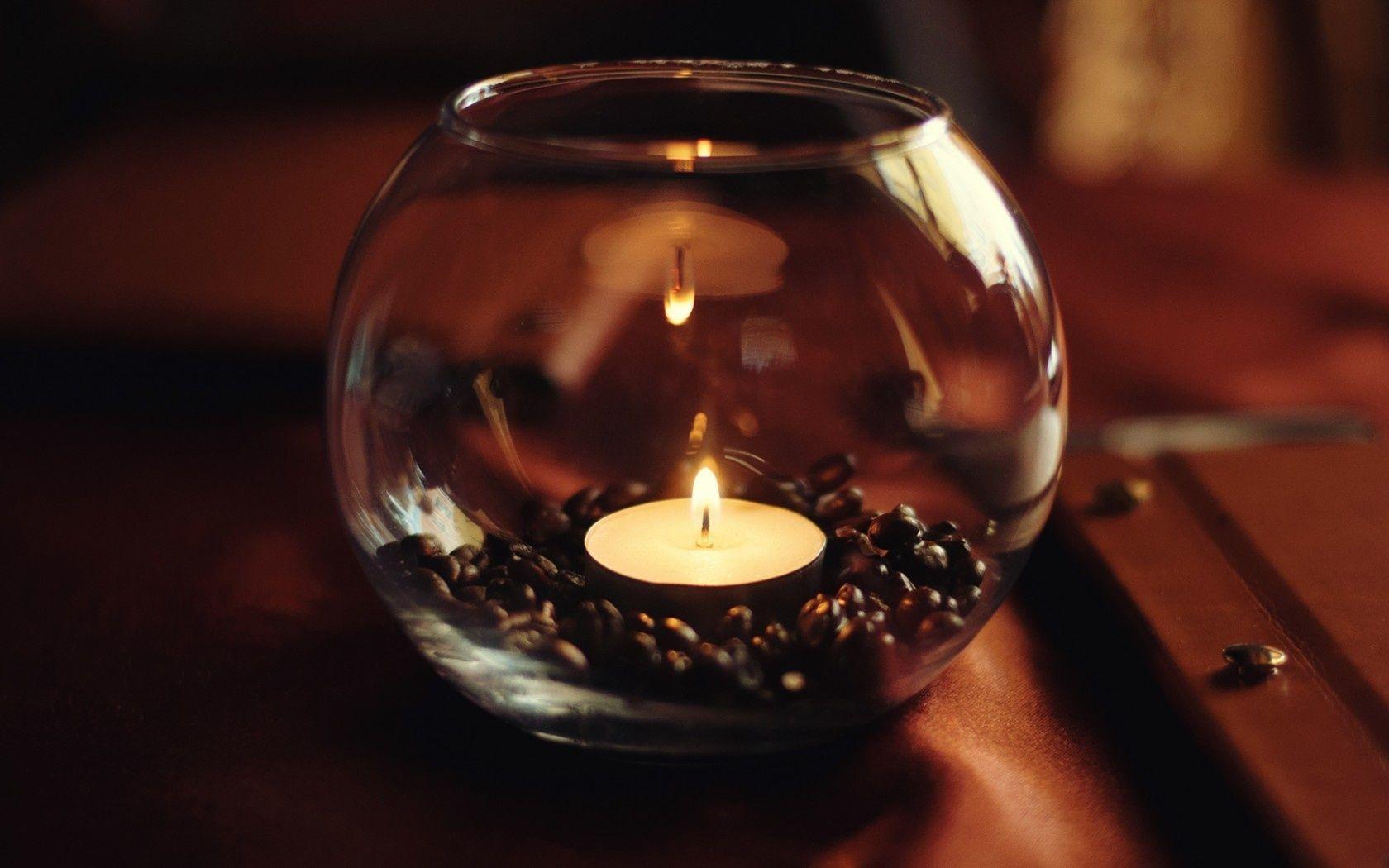 1680x1050 Candle Wallpaper