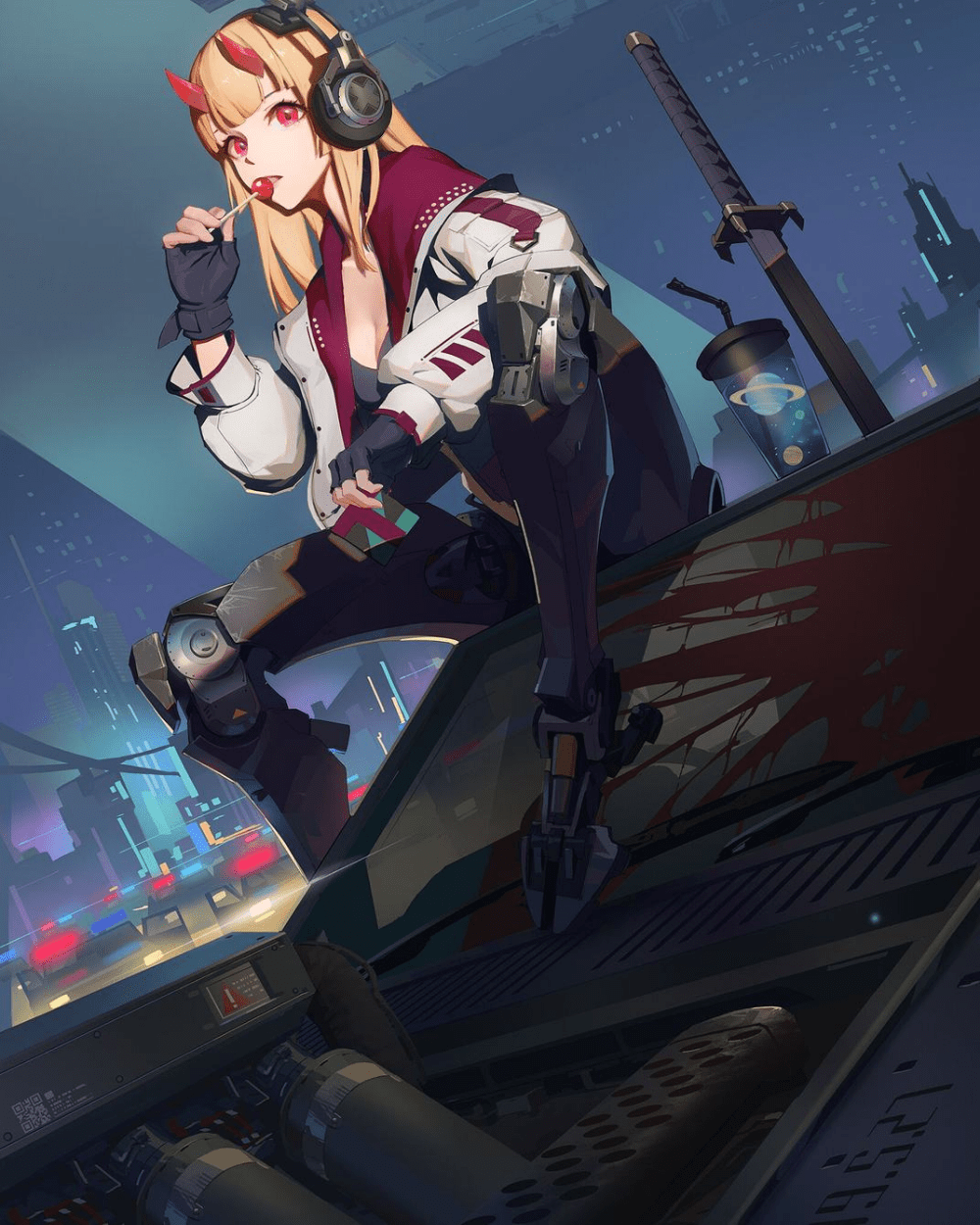 1000x1250 Animated Cyberpunk Phone Wallpaper