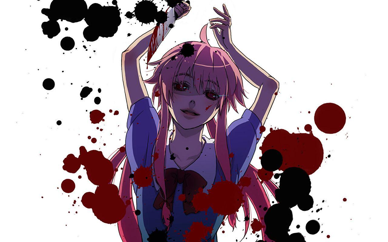1280x800 Desktop Wallpaper Future Diary Anime Girls