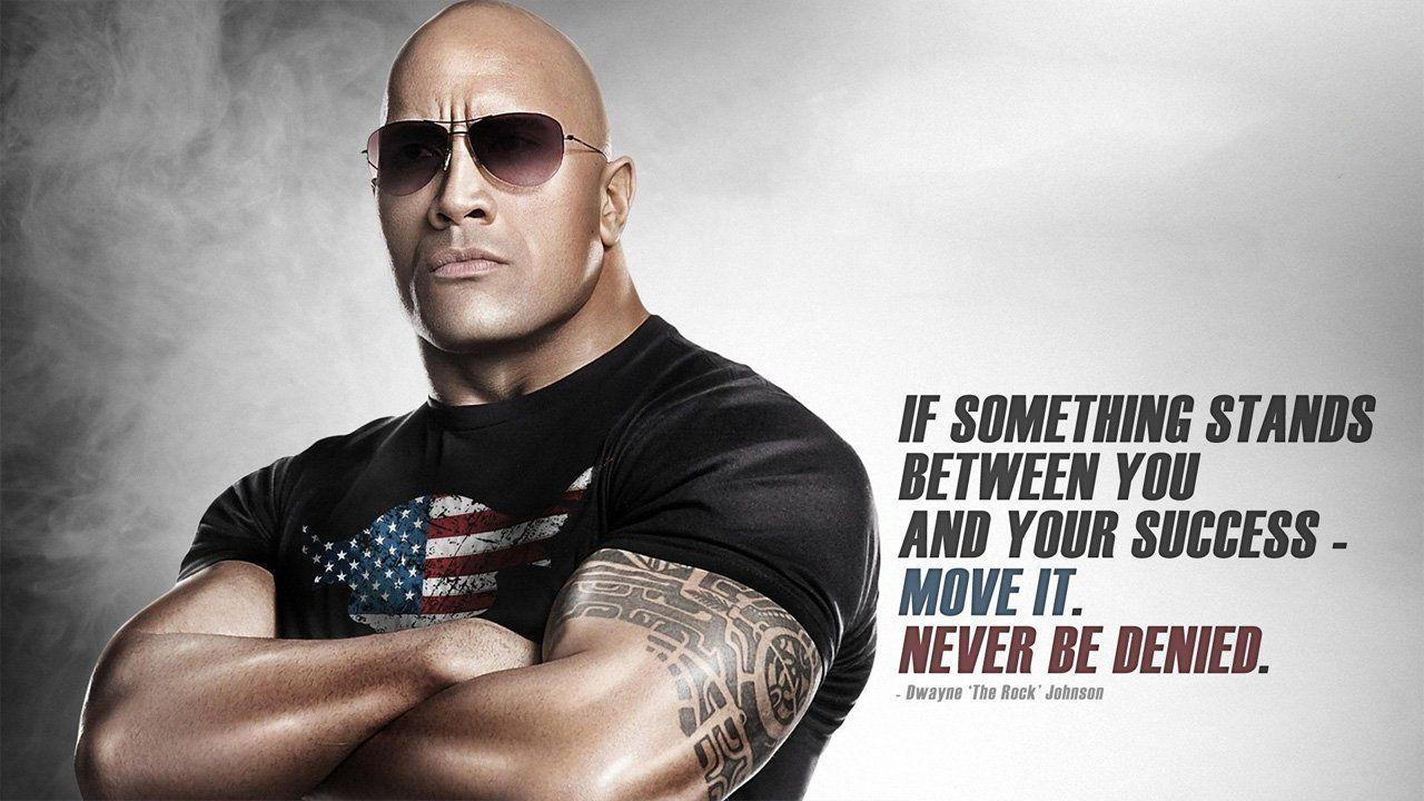 1280x720 Free download Motivational Wallpaper Never Be Denied The Fitness Wire [1280x720] for your Desktop, Mobile & Tablet. Explore Dwayne Johnson Workout Wallpaper. Workout Wallpaper Motivation, Workout Wallpaper, Workout Wallpaper