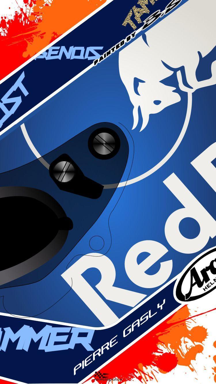 750x1334 iPhone / Smartphone Wallpaper Formula 1 Season Gasly (#FrenchGP design) Ohh lá lá, We. Logo wallpaper hd, Helmet design, Red bull racing