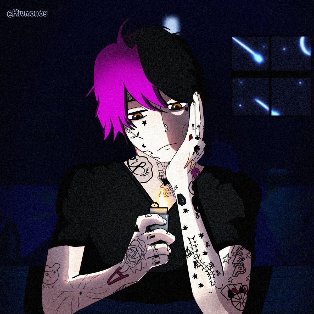 Lil Peep Anime Wallpapers Top Free Lil Peep Anime Backgrounds