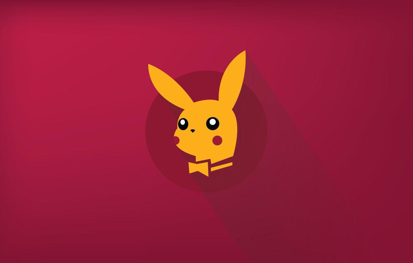 1332x850 Wallpaper Playboy, anime, Pokemon, japanese, Pikachu image for desktop, section разное