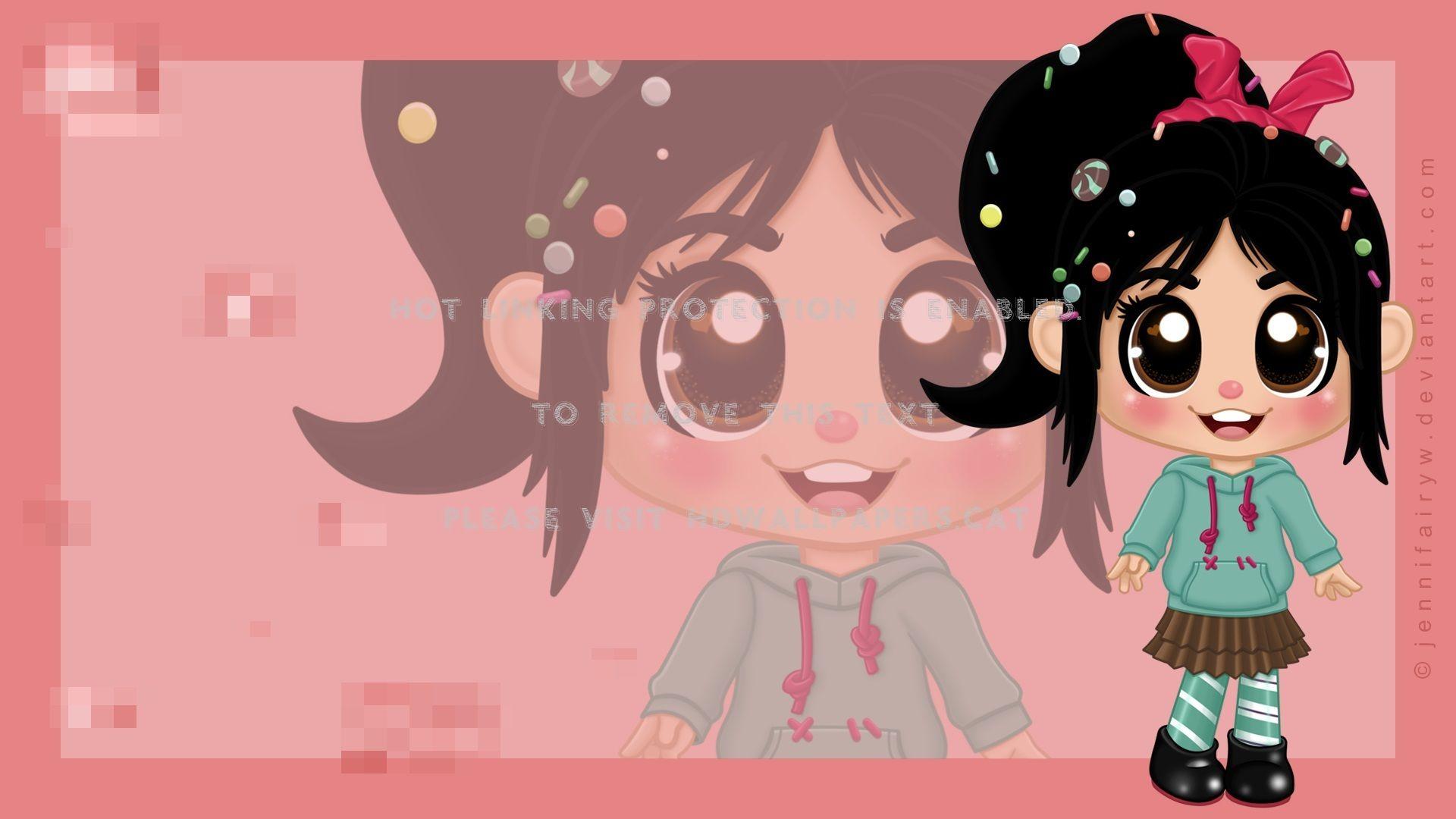 1920x1080 vanellope von schweetz anime