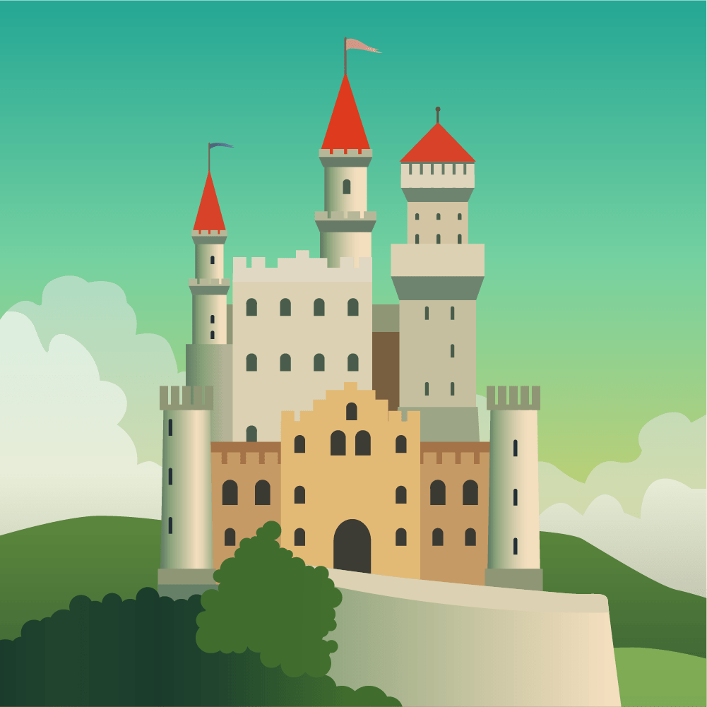 1001x1001 Free Vectors: FairyTale castle