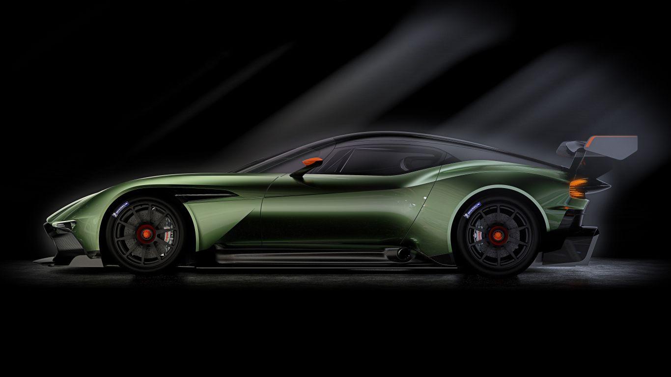 1366x768 Download 1366x768 wallpaper aston martin vulcan, side view, tablet, laptop, 1366x768 HD image, background, 5293