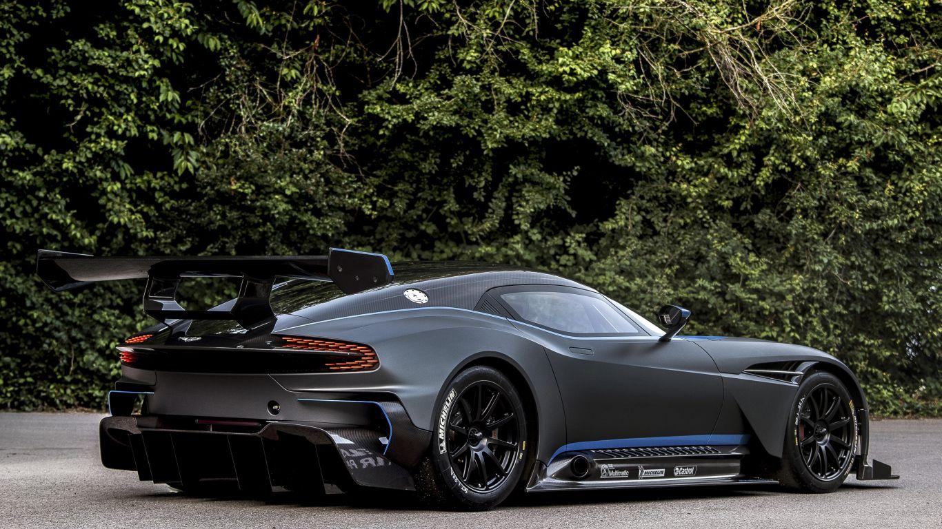 1366x768 Download 1366x768 wallpaper rear view, aston martin vulcan, supercar, tablet, laptop, 1366x768 HD image, background, 3307