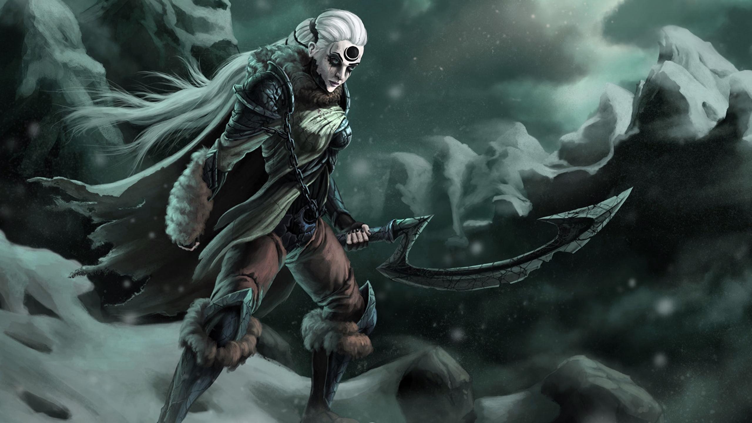 2560x1440 Diana League Of Legends HD Wallpaper