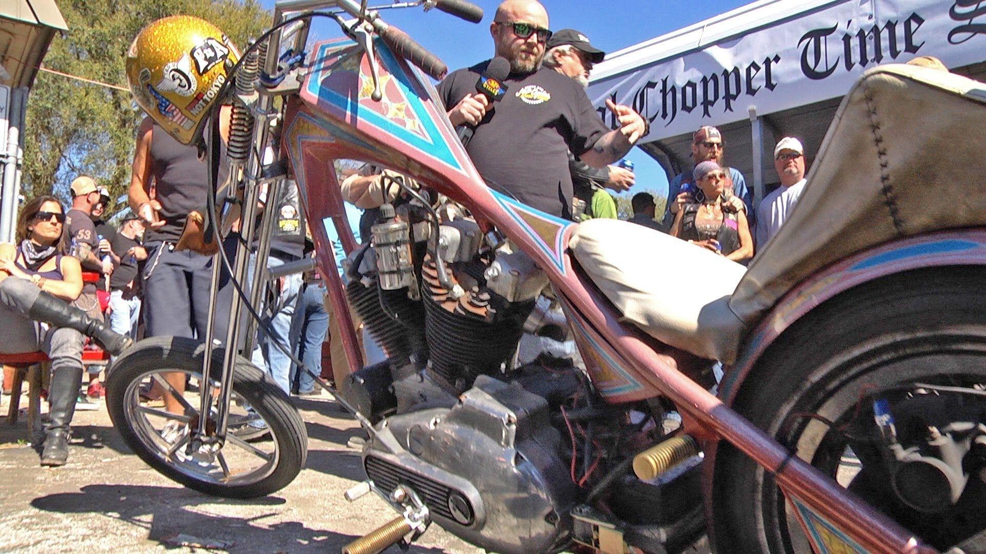 1920x1080 Tropical Tattoo Old School Chopper Show Bike Week 2014