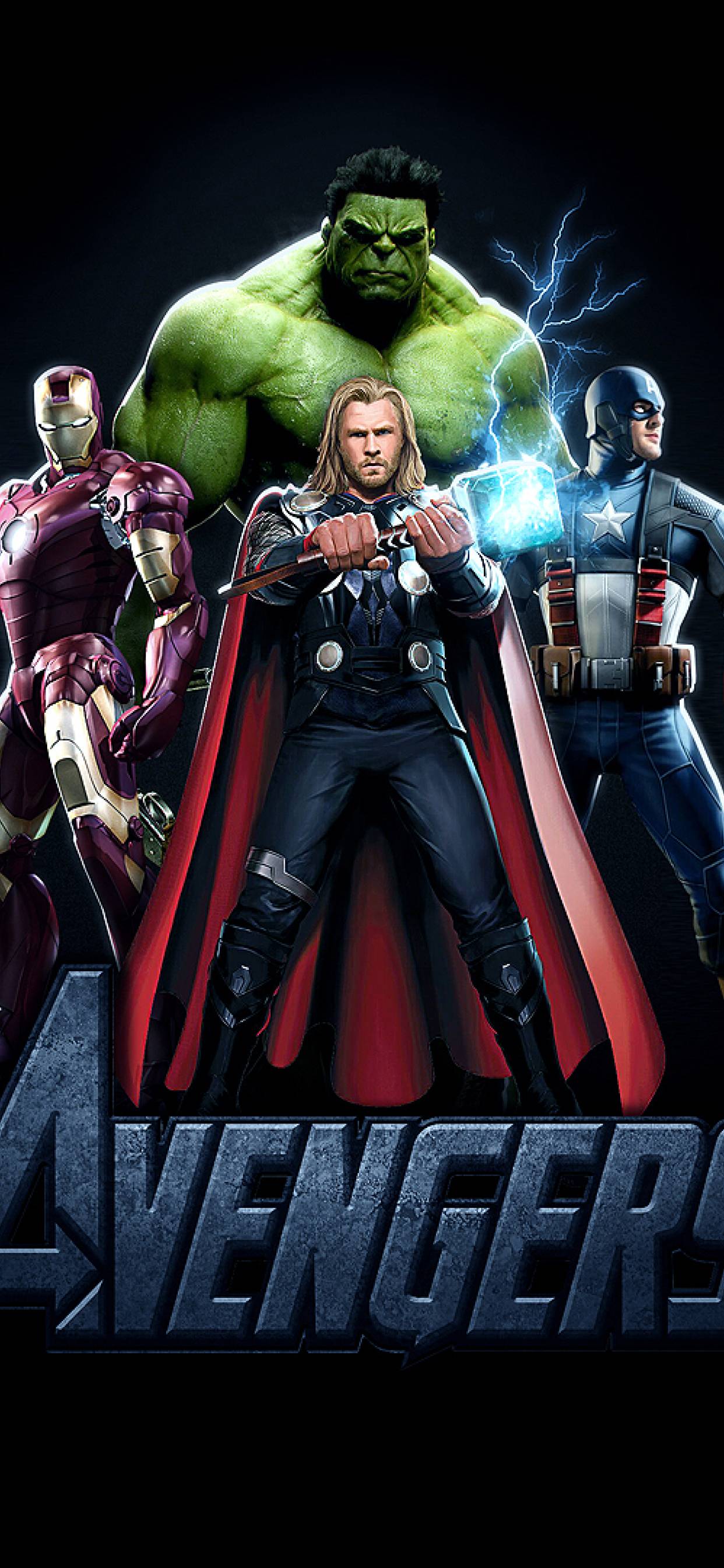 1242x2688 Avengers Thor Iron Man Captain America And Hulk Poster iPhone XS MAX Wallpaper, HD Other 4K Wallpaper, Image, Photo and Background
