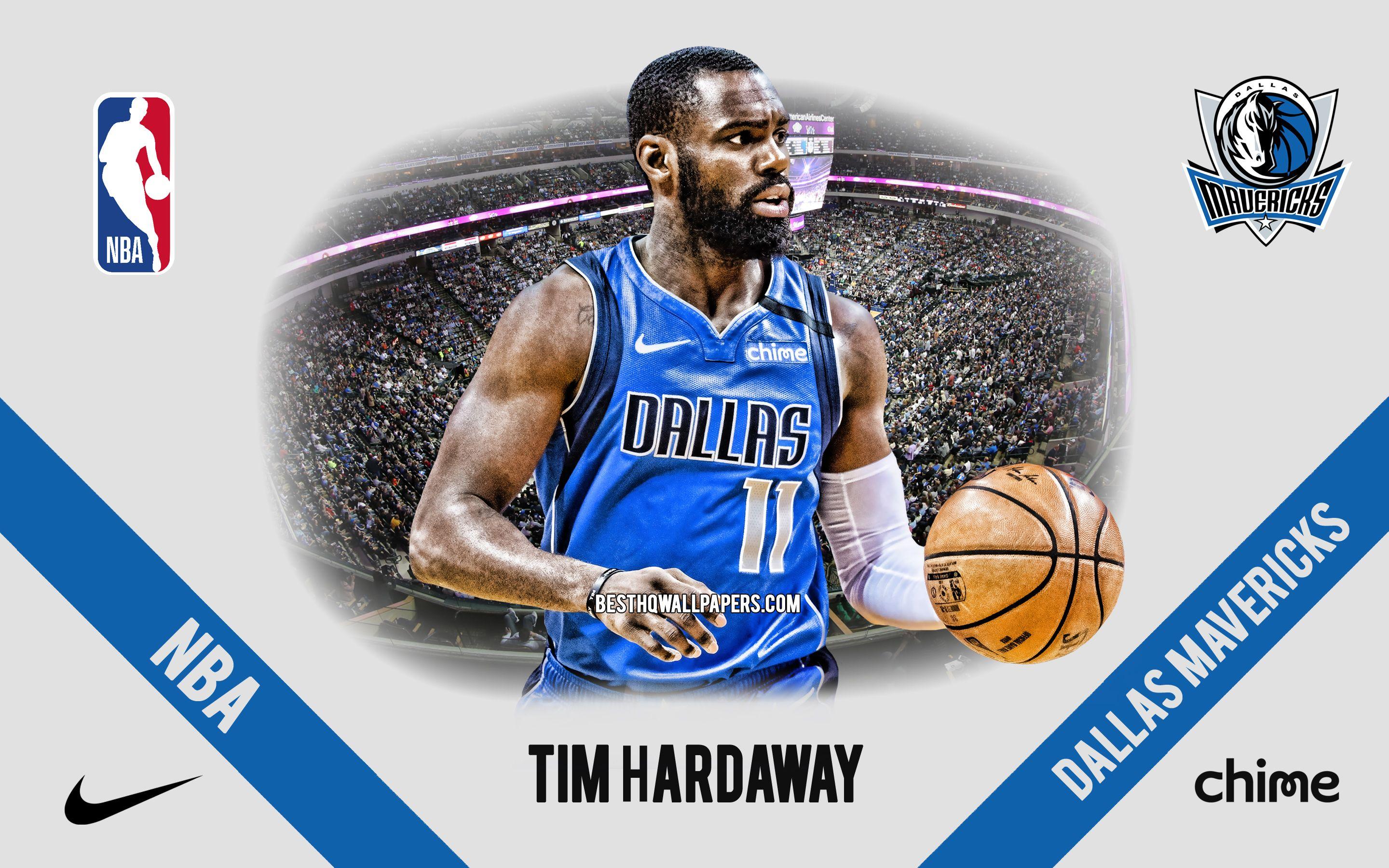 2880x1800 Download wallpaper Tim Hardaway, Dallas Mavericks, American Basketball Player, NBA, portrait, USA, basketball, American Airlines Center, Dallas Mavericks logo for desktop with resolution 2880x1800. High Quality HD picture wallpaper